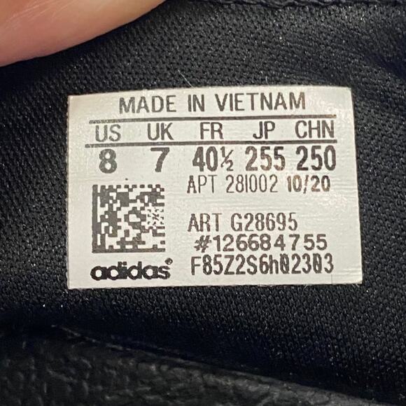 Adidas Black and White Adilette Sandal 'Core Black' Sandals Size 8 - Picture 5 of 7